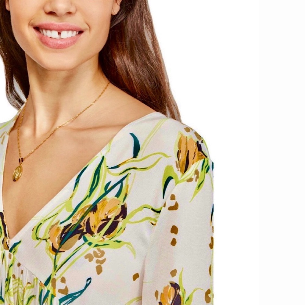 🌺🎉HP🎉🌺 NWT Free People Bella Floral Print Top - Picture 2 of 15